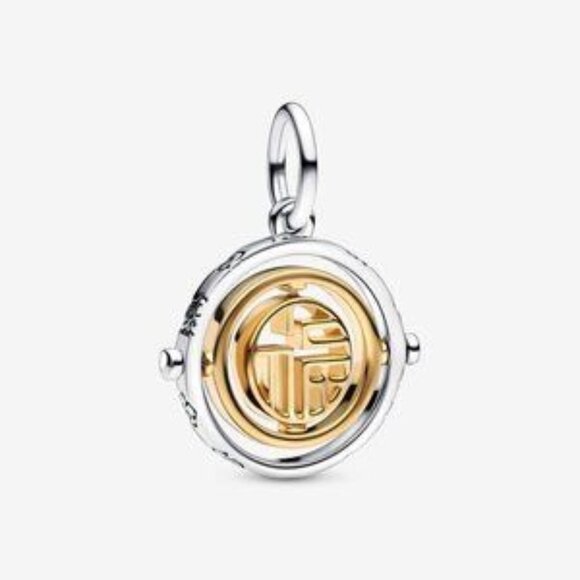 Two-tone F�� Spinning Dangle Charm - Picture 1 of 4